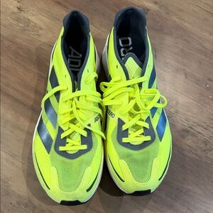 Adidas adizero Boston 11 Neon Yellow Running Shoes - Lightweight Performance